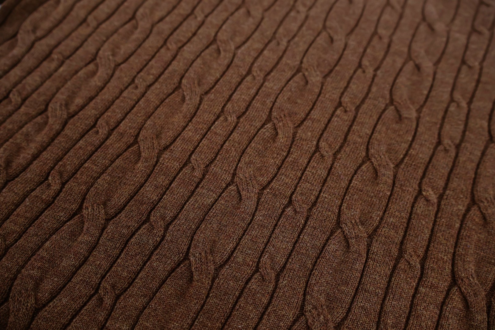 Loro Piana LP 绞花老钱风圆领短袖 针织衫 T恤 夏季 咖色 杏色 B0 1AJUUF