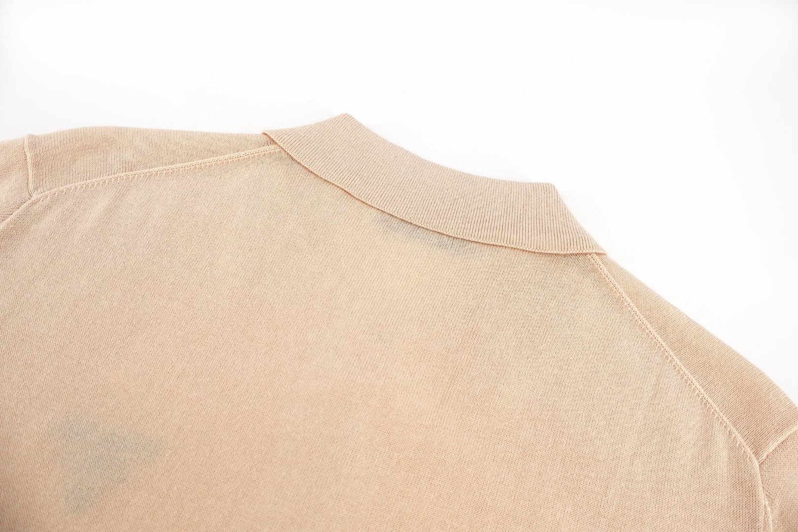 PRADA 普拉达 刺绣翻领针织Polo衫 短袖 T恤 夏季 黑色 杏色 A5