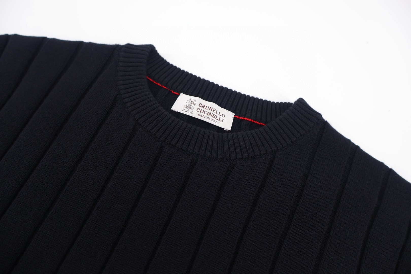 Brunello Cucinelli BC 绞花老钱风针织圆领短袖 T恤 灰色 杏色 黑色 A5