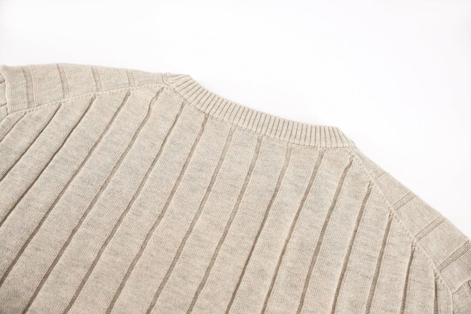 Brunello Cucinelli BC 绞花老钱风针织圆领短袖 T恤 灰色 杏色 黑色 A5