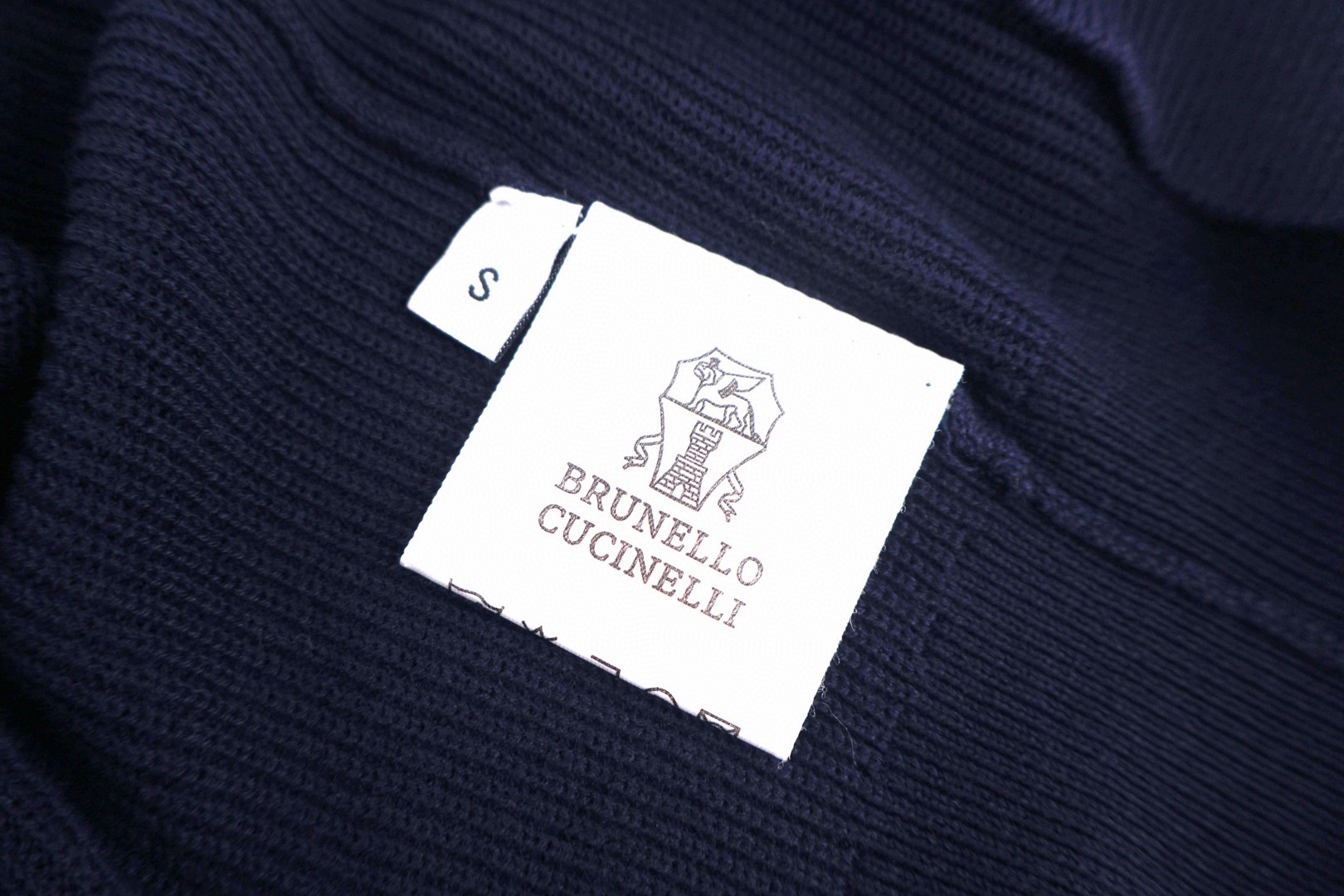 Brunello Cucinelli BC 海鸥领老钱风针织短袖 T恤 棕色 白色 蓝色 A5