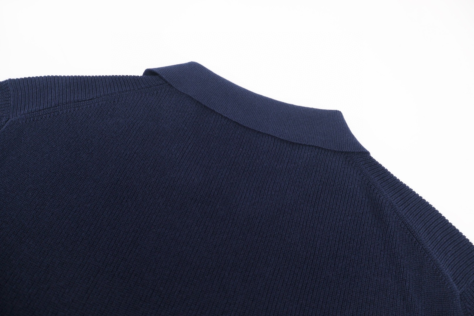 Brunello Cucinelli BC 海鸥领老钱风针织短袖 T恤 棕色 白色 蓝色 A5