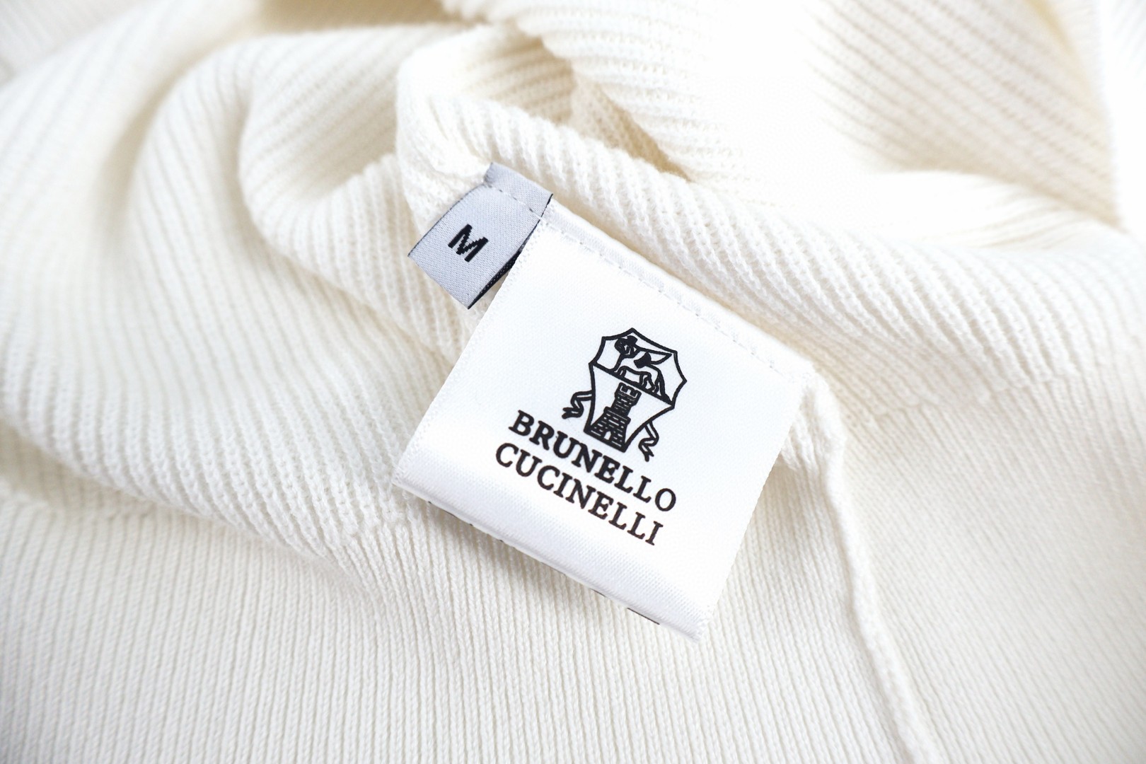 Brunello Cucinelli BC 海鸥领老钱风针织短袖 T恤 棕色 白色 蓝色 A5