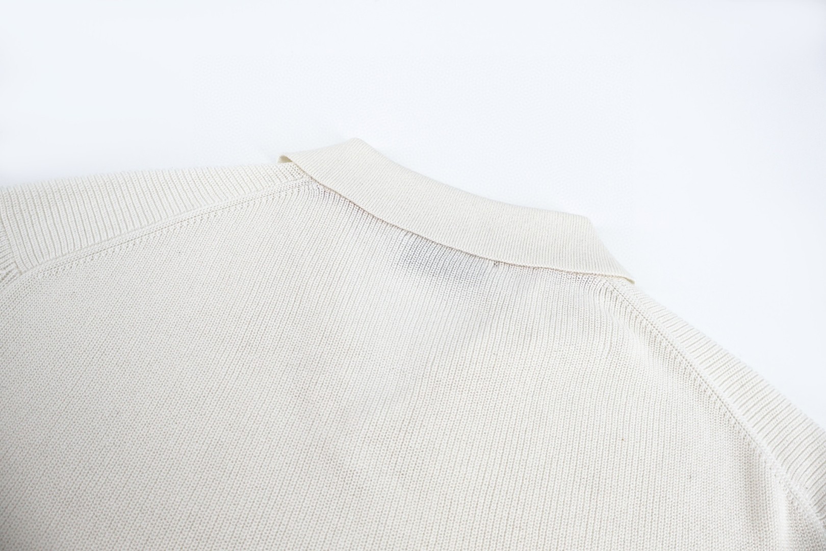 Brunello Cucinelli BC 海鸥领老钱风针织短袖 T恤 棕色 白色 蓝色 A5