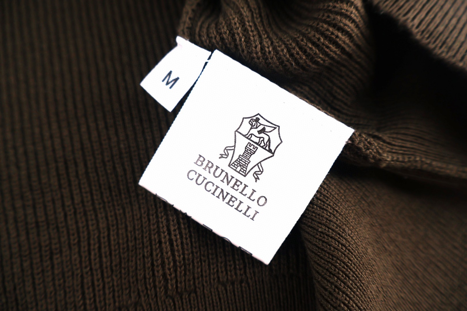 Brunello Cucinelli BC 海鸥领老钱风针织短袖 T恤 棕色 白色 蓝色 A5