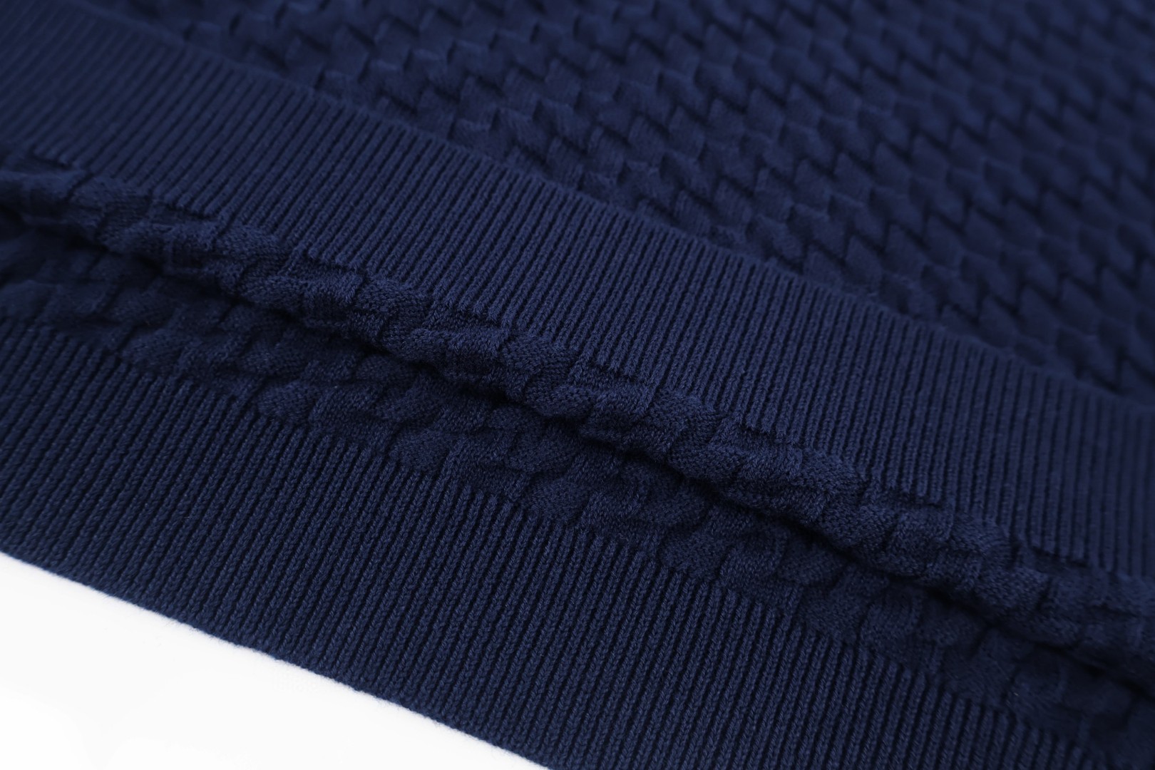 EMPORIO ARMANI 阿玛尼 老钱风绞花编织短袖针织衫 T恤 夏款 灰色 蓝色 A5 EM001572-AF14851-F8086