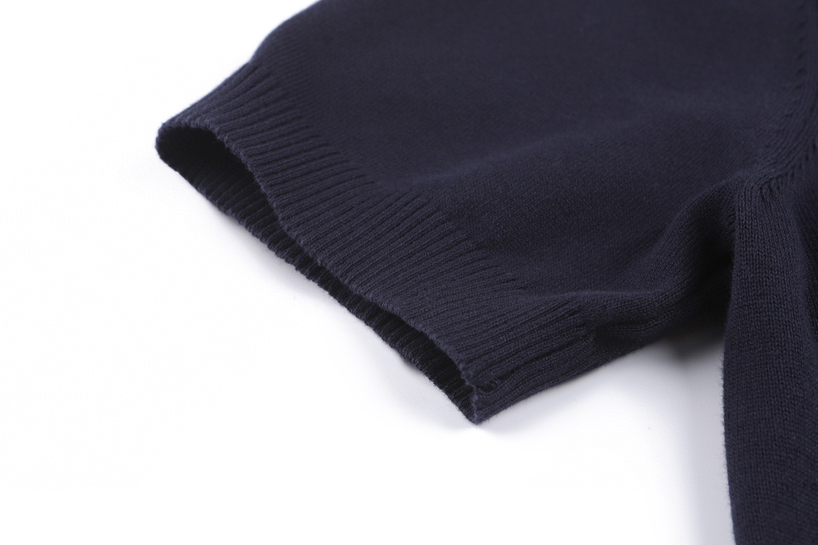 FENDI 芬迪 双F刺绣logo针织短袖 T恤 夏款 白色 蓝色 A5 FZY443AYYGF0QA0