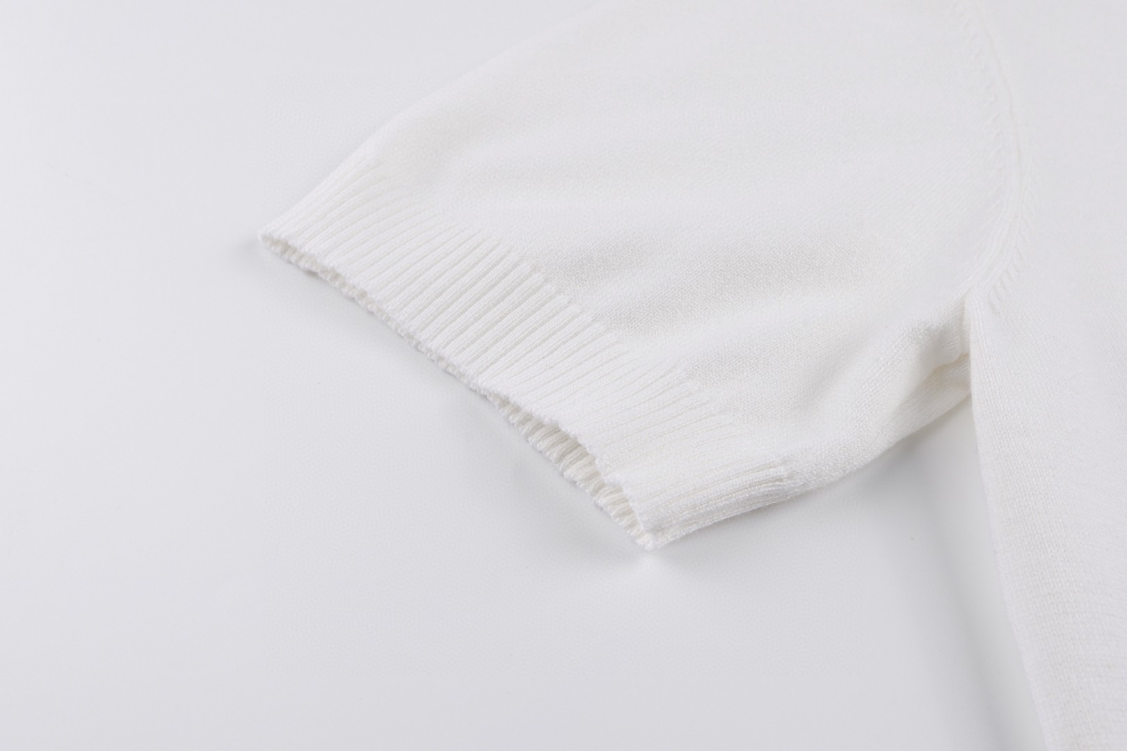 FENDI 芬迪 双F刺绣logo针织短袖 T恤 夏款 白色 蓝色 A5 FZY443AYYGF0QA0