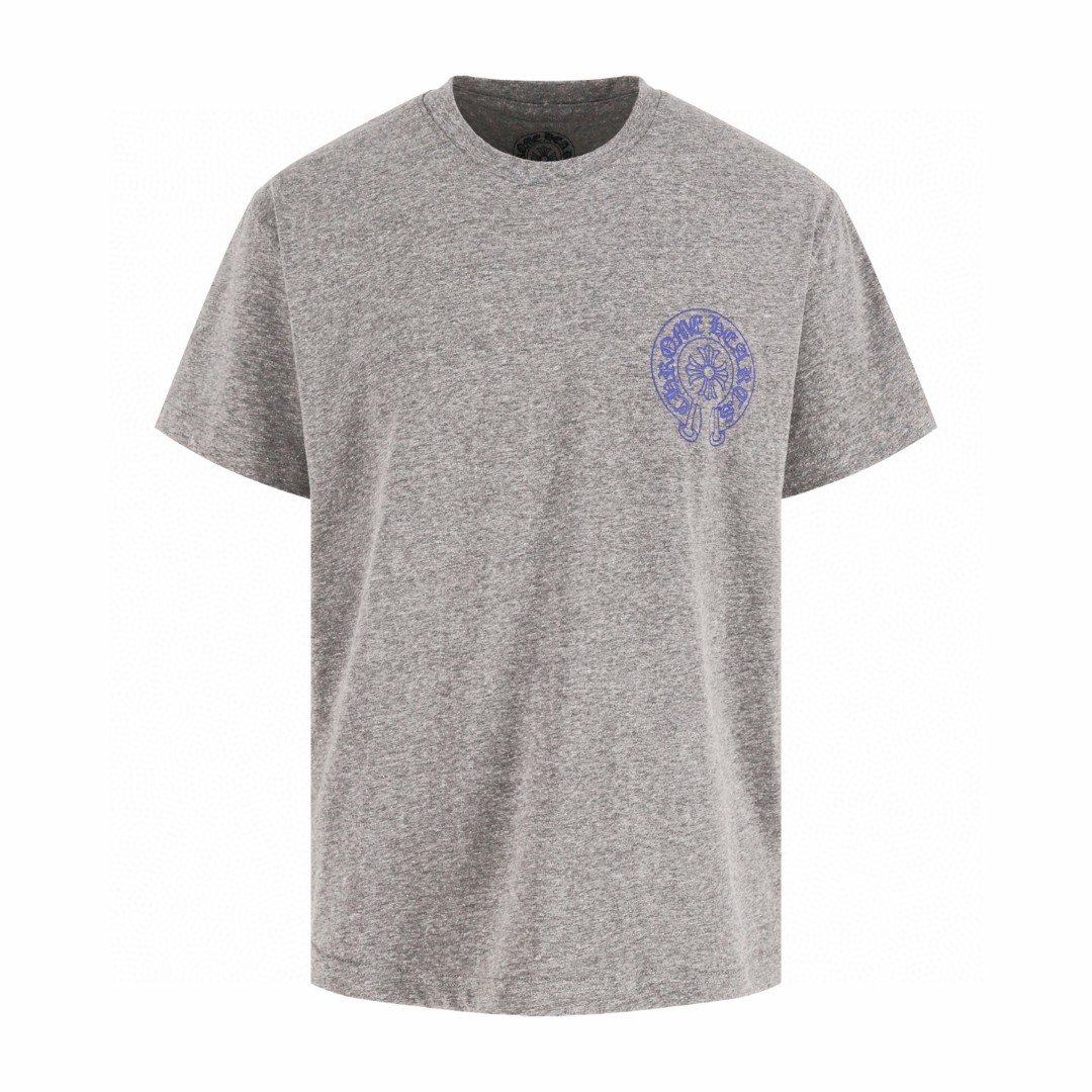 Chrome Hearts CH 克罗心 十字架藤花圆领短袖 T恤 花灰色 A2  