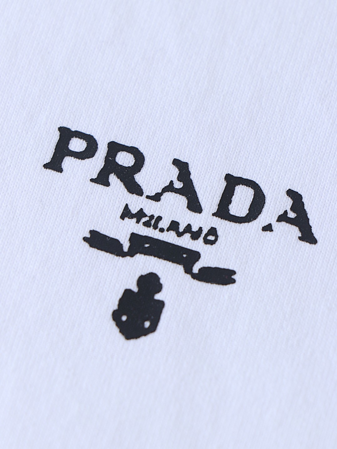 PRADA 普拉达 尼龙拼接圆领短袖 T恤 白色 黑色 A02 UJN742-1YYA-F0N40-S-202