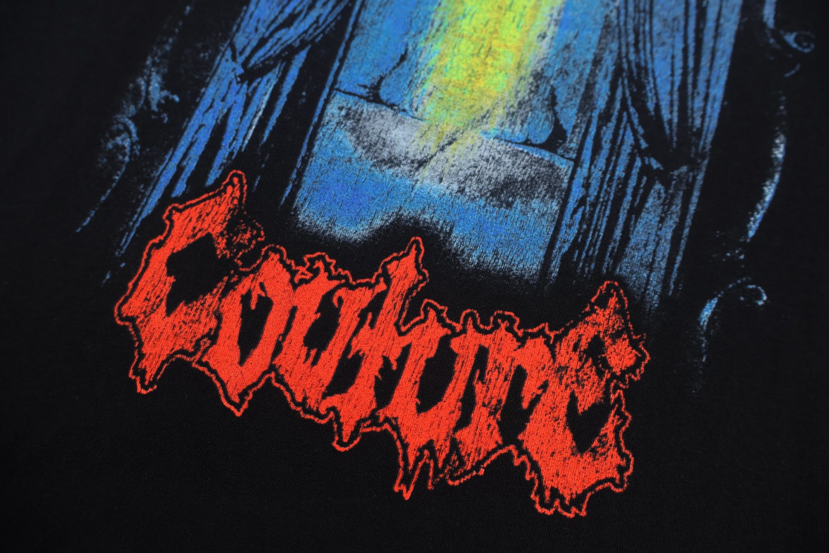 Balenciaga 巴黎世家 COUTURE 舞台窗帘印花圆领短袖 T恤 夏季 黑色 A2 764235TUVD51000