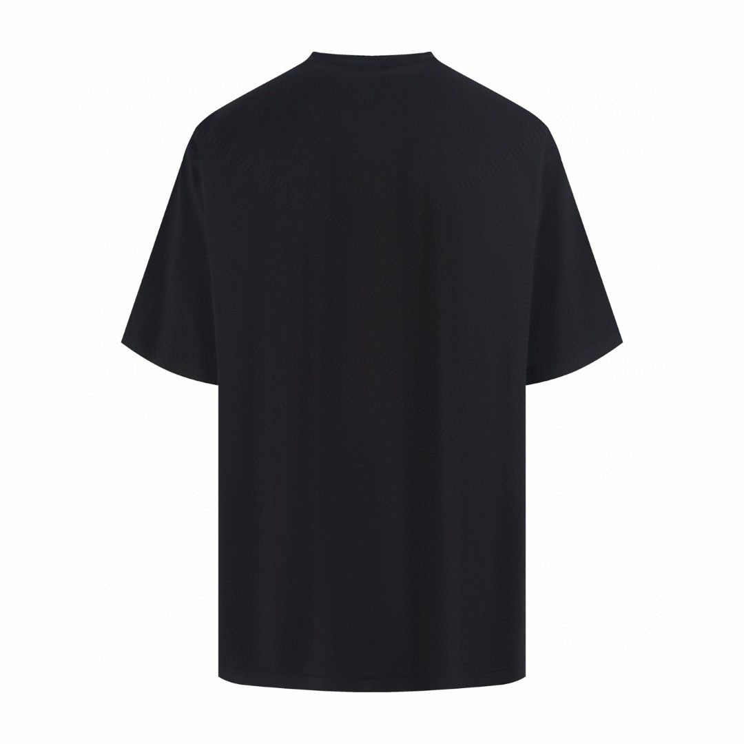 Balenciaga 巴黎世家 城堡古堡印花圆领短袖 T恤 夏季 黑色 A2 764235TUVE41000