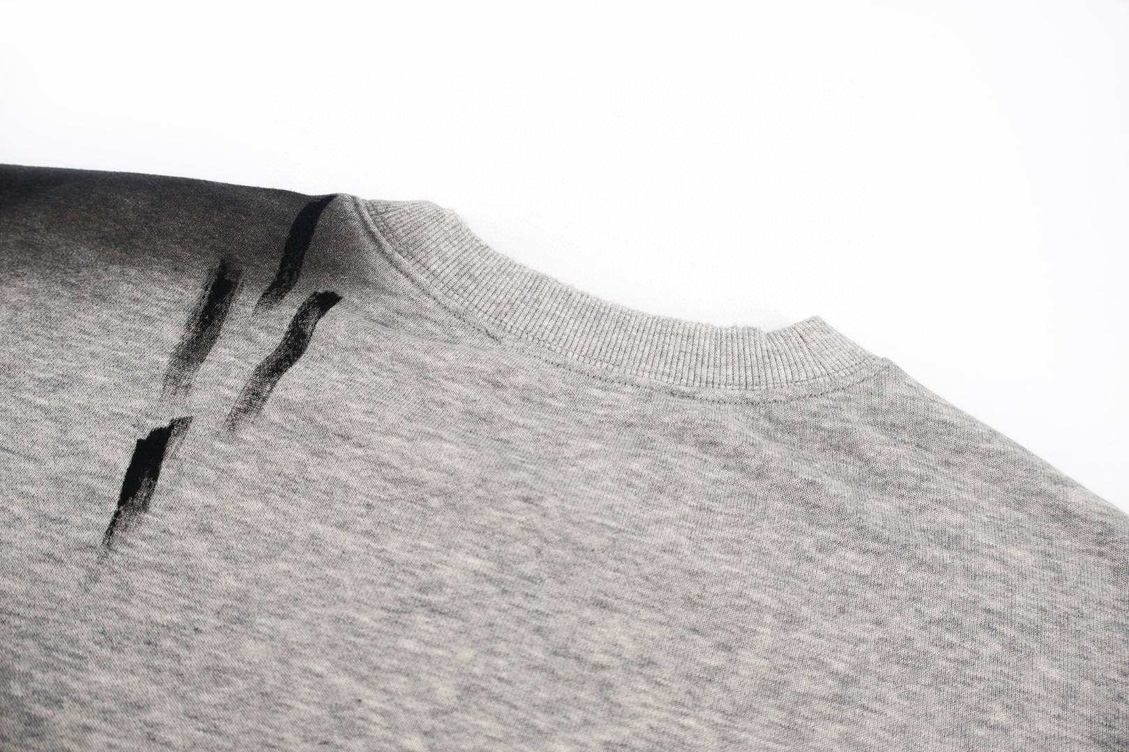 Acne Studios 蝴蝶结涂鸦圆领卫衣 外套 长袖 灰色 B0 CI0223-92H