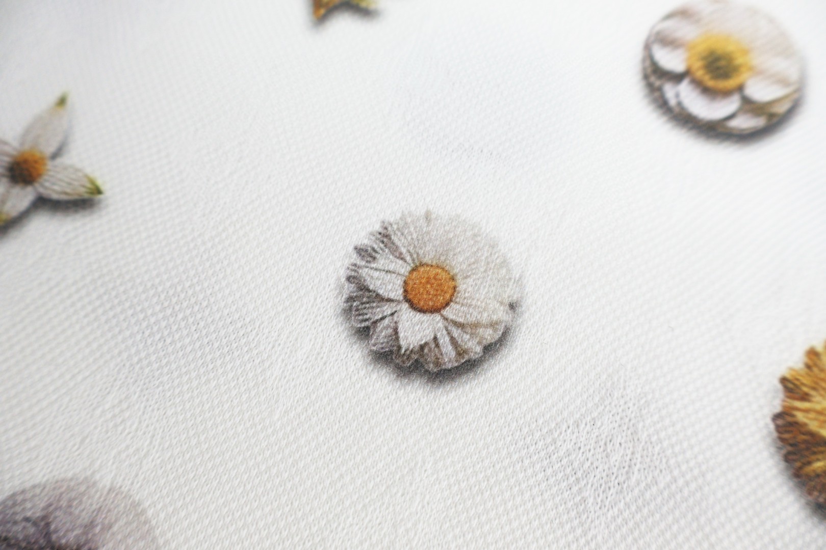 LOUIS VUITTON 路易威登 老花提花满印雏菊圆领短袖 T恤 白色 A2 1AJRAG