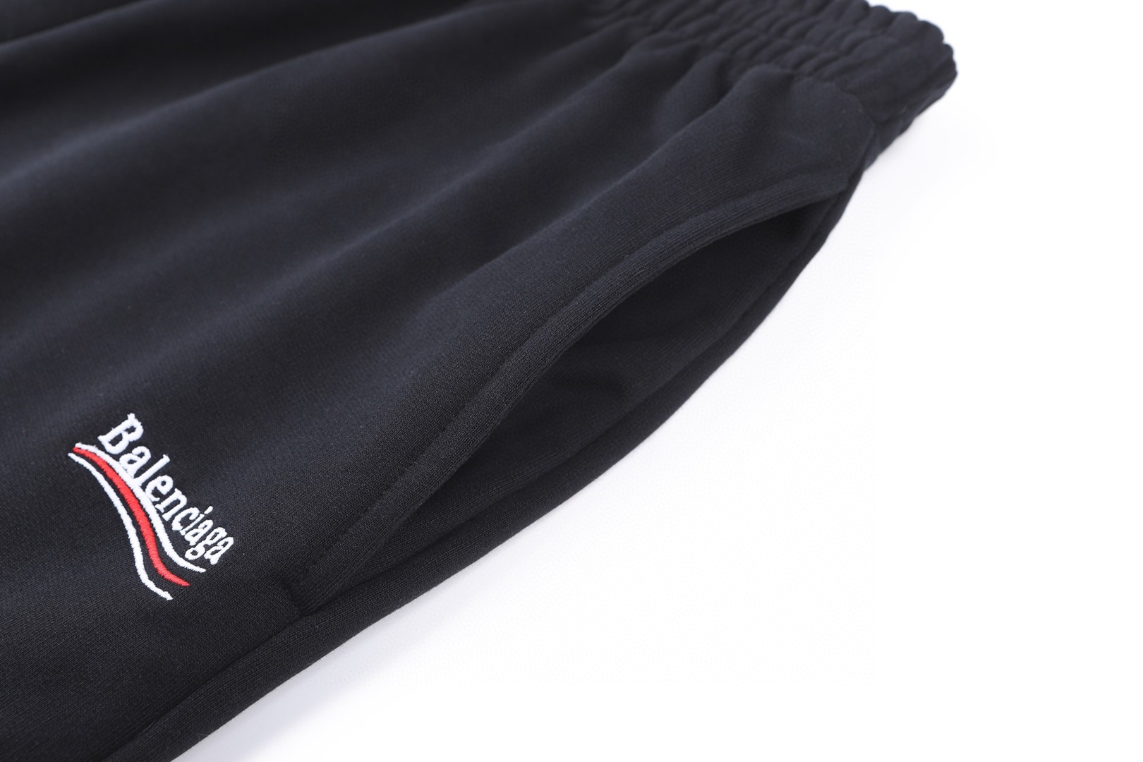 Balenciaga 巴黎世家 可乐刺绣松紧腰短裤 休闲裤 运动裤 裤子 夏季 灰色 灰蓝色 黑色 A2