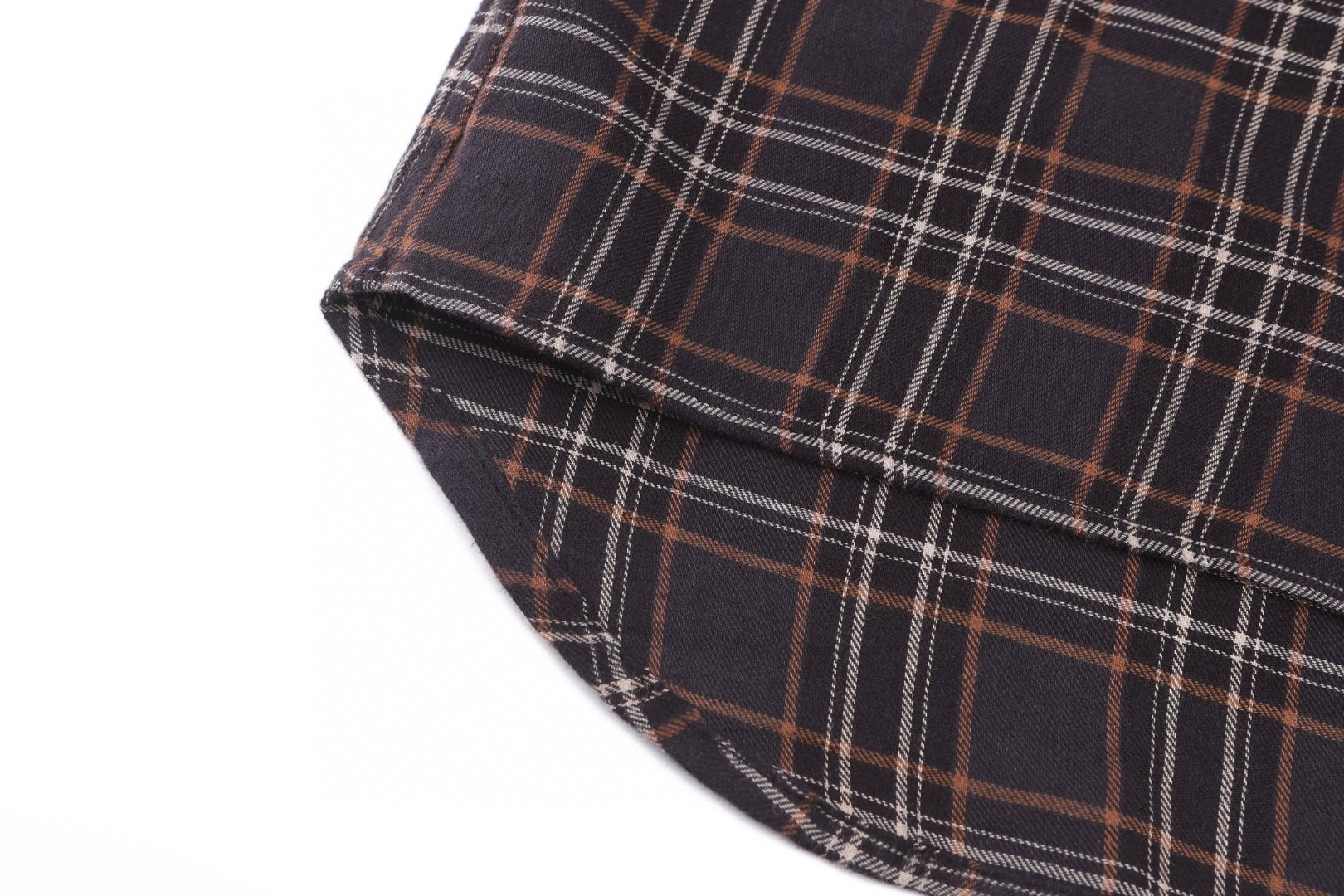 ]Chrome Hearts 克罗心 格纹宝剑拉链短袖衬衫 棕色 A5 CH-20265100