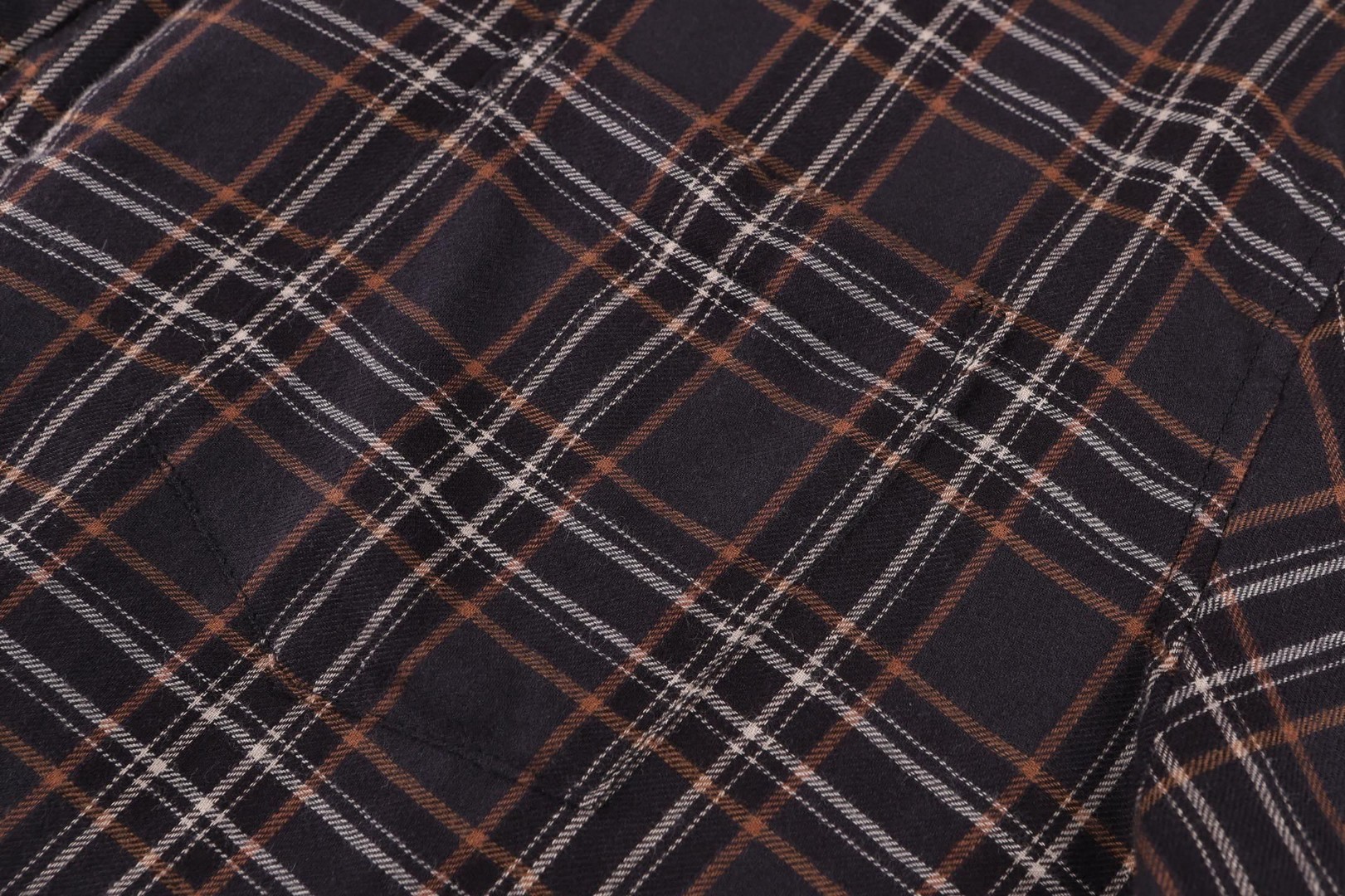 ]Chrome Hearts 克罗心 格纹宝剑拉链短袖衬衫 棕色 A5 CH-20265100