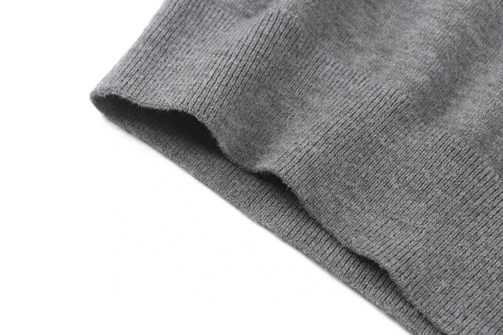 Acne Studios 刺绣logo羊毛针织衫 毛衣 长袖 灰色 B0 B60388-AA3