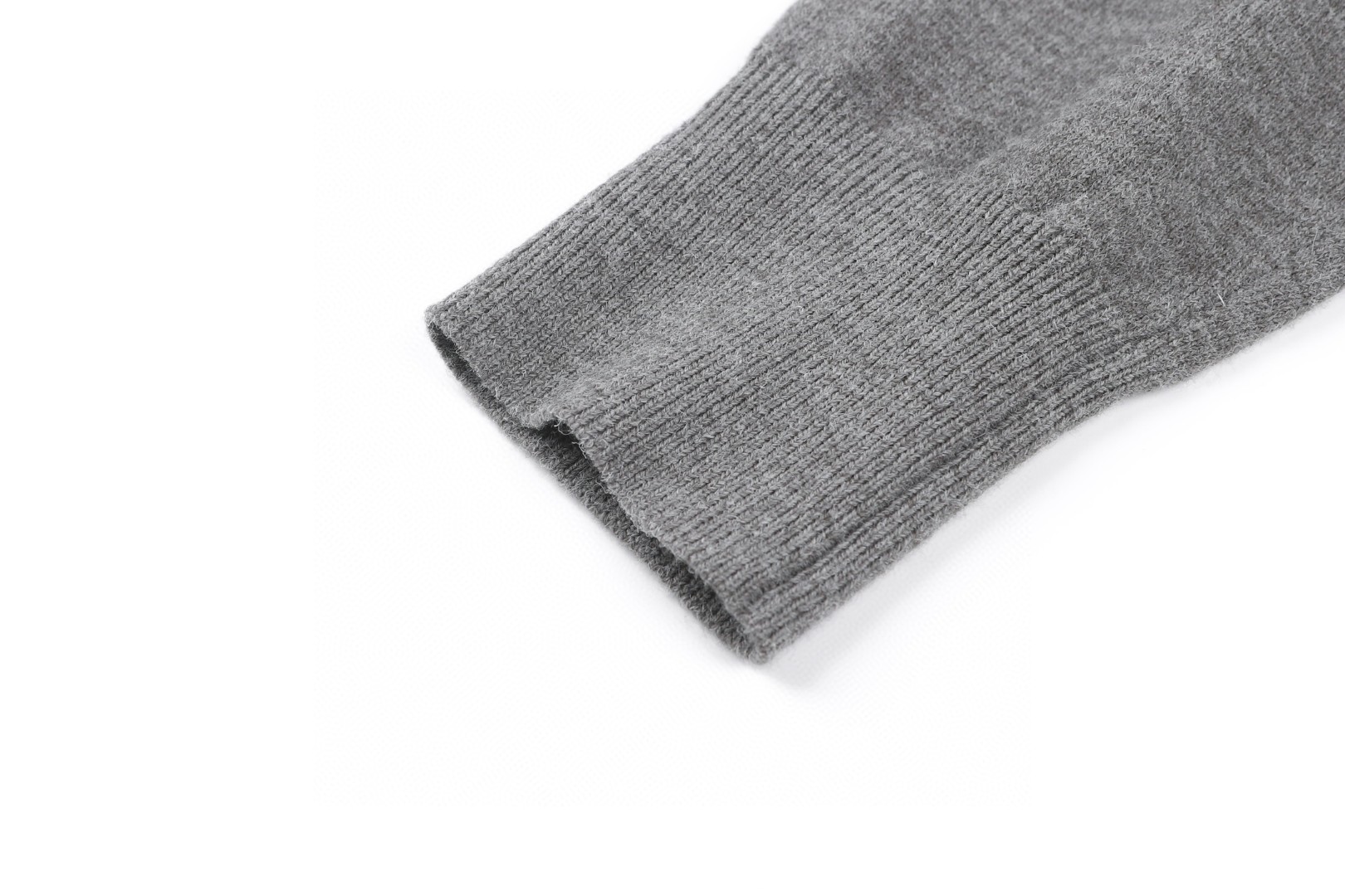 Acne Studios 刺绣logo羊毛针织衫 毛衣 长袖 灰色 B0 B60388-AA3