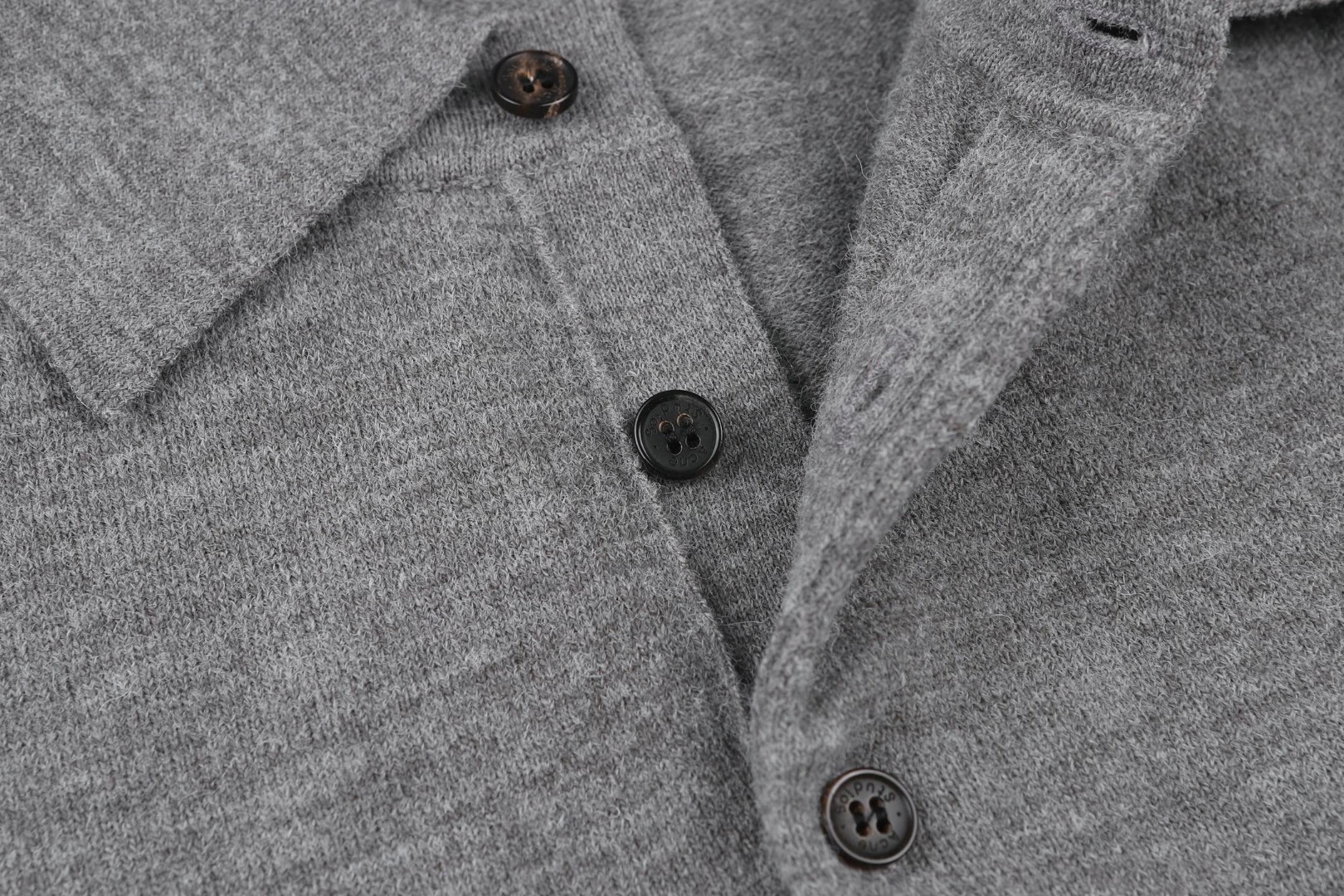 Acne Studios 刺绣logo羊毛针织衫 毛衣 长袖 灰色 B0 B60388-AA3