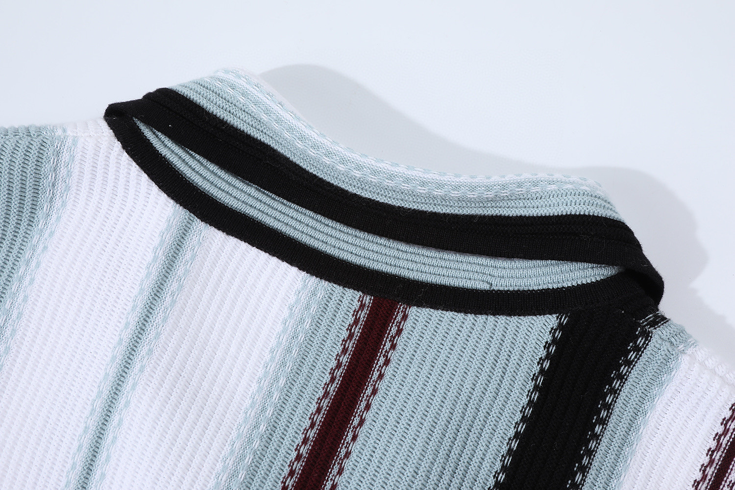 LOUIS VUITTON 路易威登 条纹钩针短袖衬衫 外套 B0 1AHVOO