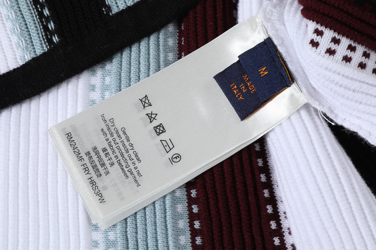 LOUIS VUITTON 路易威登 LV 条纹钩针松紧腰短裤 休闲裤 裤子 五分裤 B0 1AHVOZ