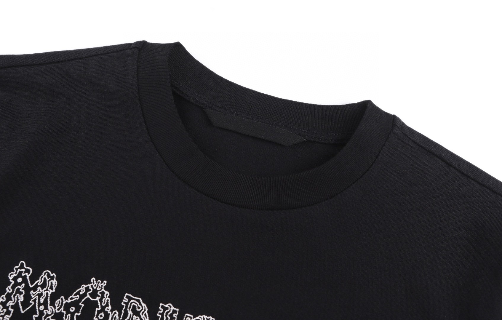 Moncler 蒙口 太空刺绣标识圆领短袖 T恤 夏季 黑色 A0 L10918C0002589AUG999