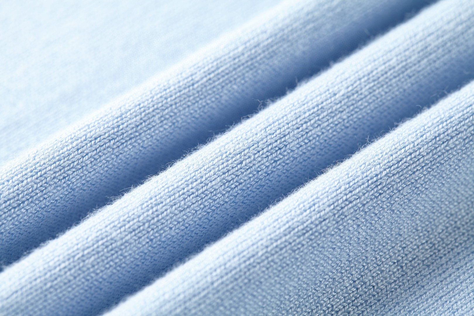 PRADA 普拉达 袖口提花标识半高领针织短袖 针织衫 T恤 蓝色 A7 UMR681-1811-F0012-S-OOO