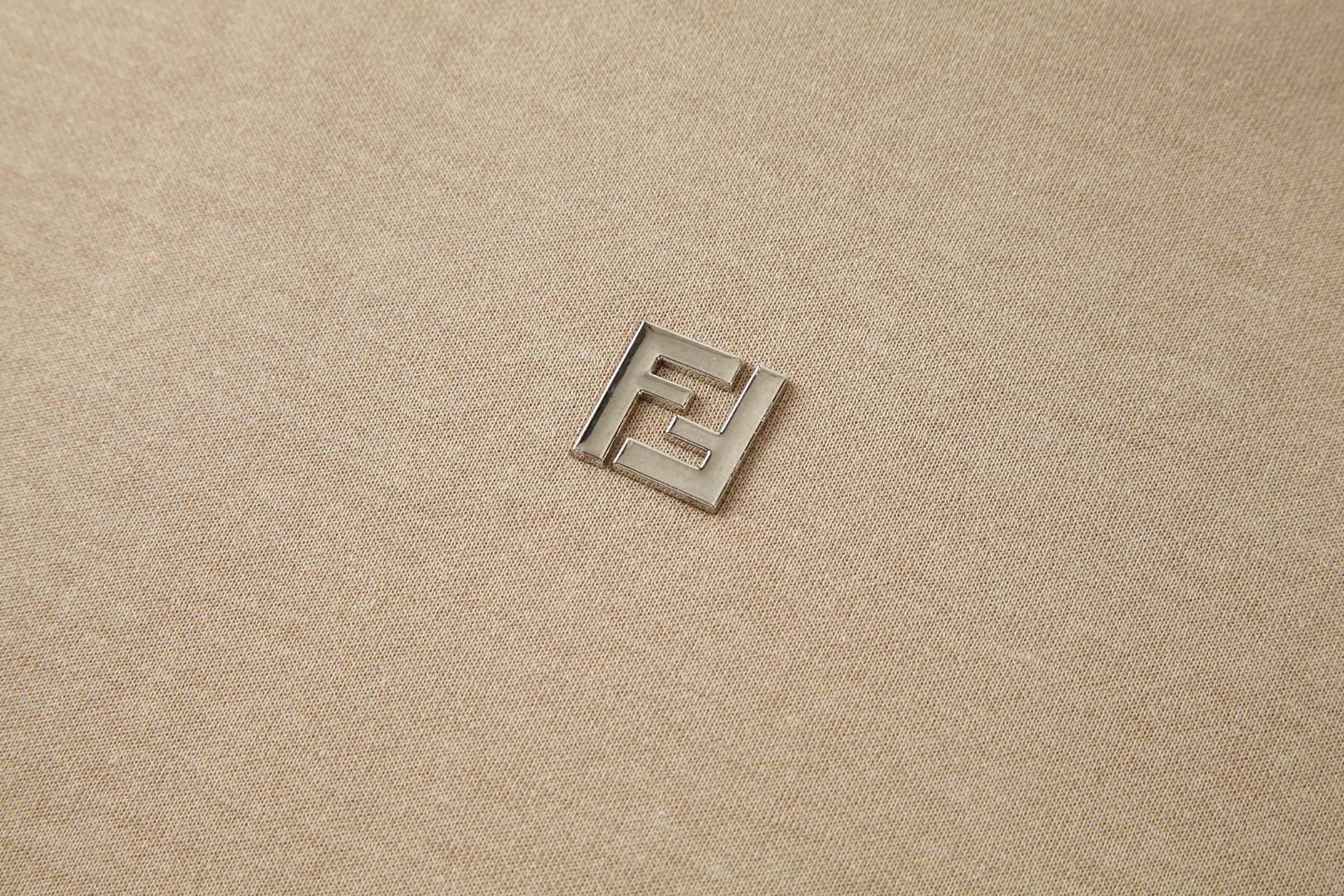 FENDI 芬迪 双F五金徽标圆领T恤 短袖 套头 夏季 卡其色 蓝色 藏青色 A0 FY0936ARYYF0QB9