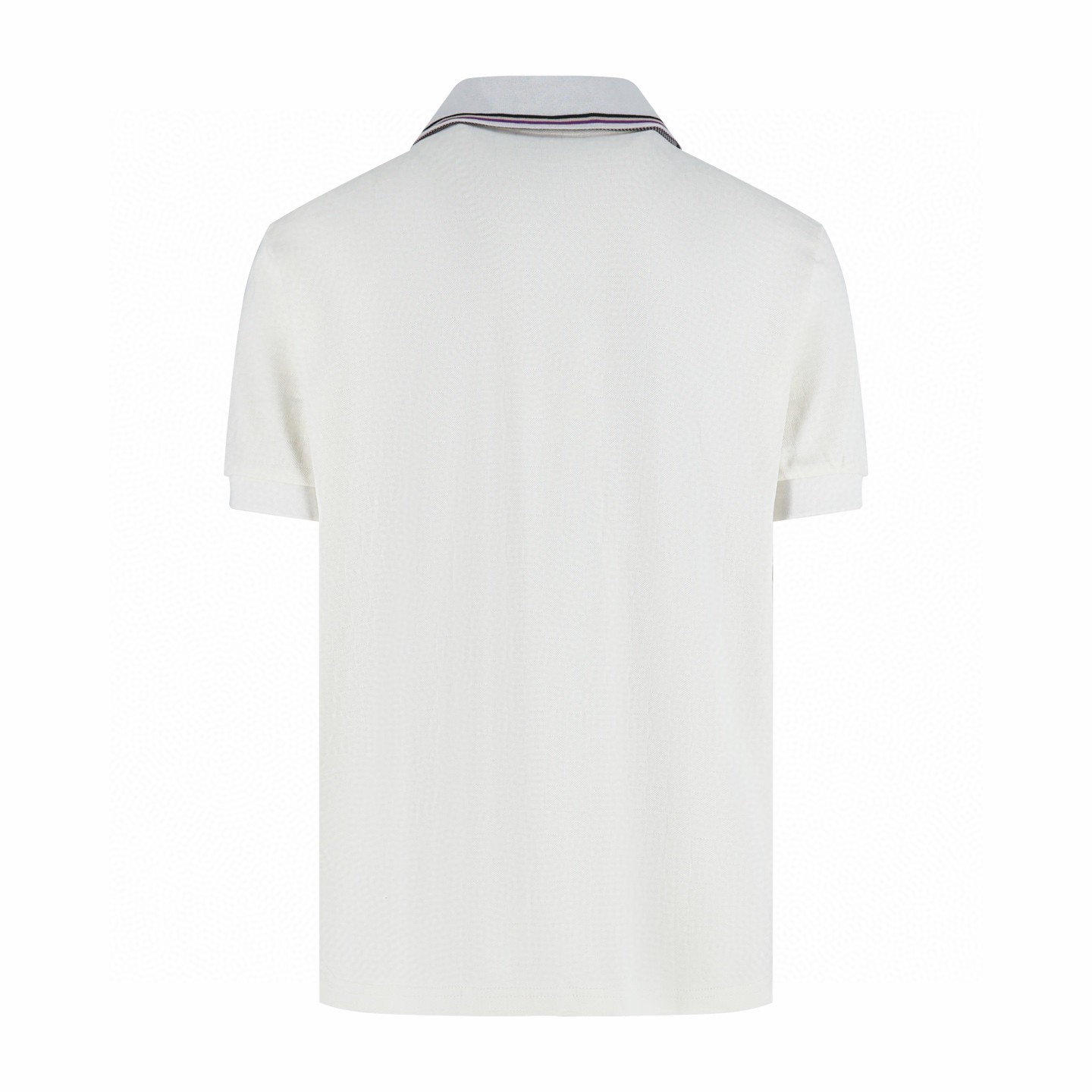 LOUIS VUITTON 路易威登 字母徽标刺绣棋盘格提花Polo衫 短袖 T恤 白色 B0 1AJUN5