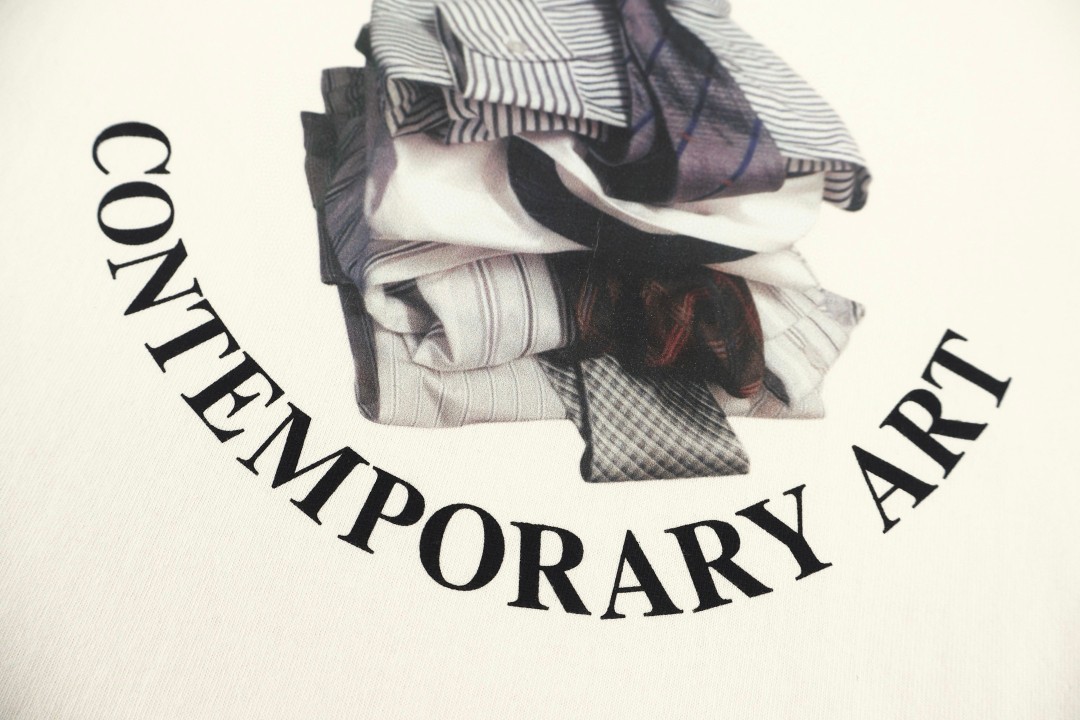 Acne Studios 领带印花圆领T恤 短袖 白色 A2 AL0534-AEG