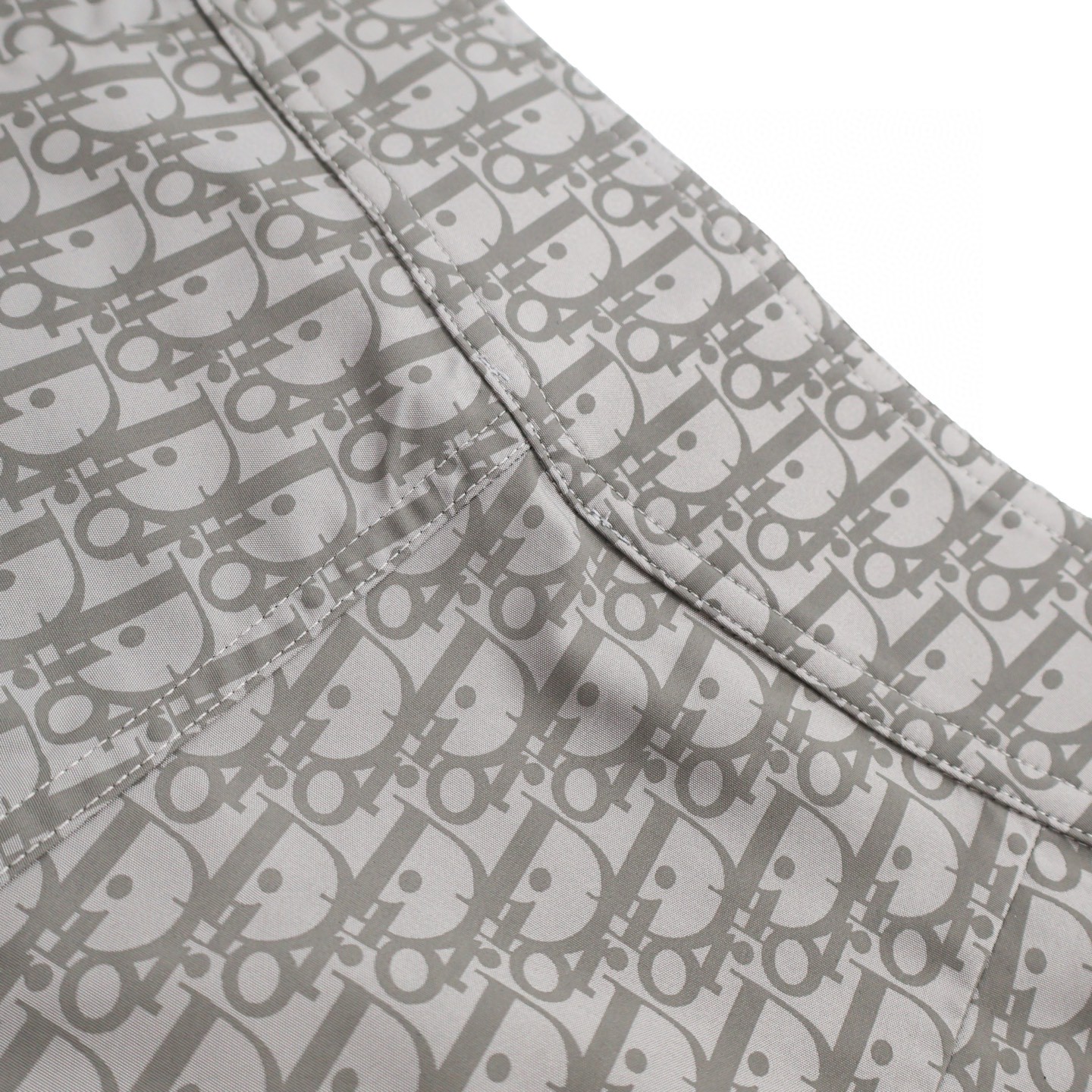 DIOR 迪奥 提花满印绑带工装裤 短裤 裤子 灰蓝色 灰色 A7 