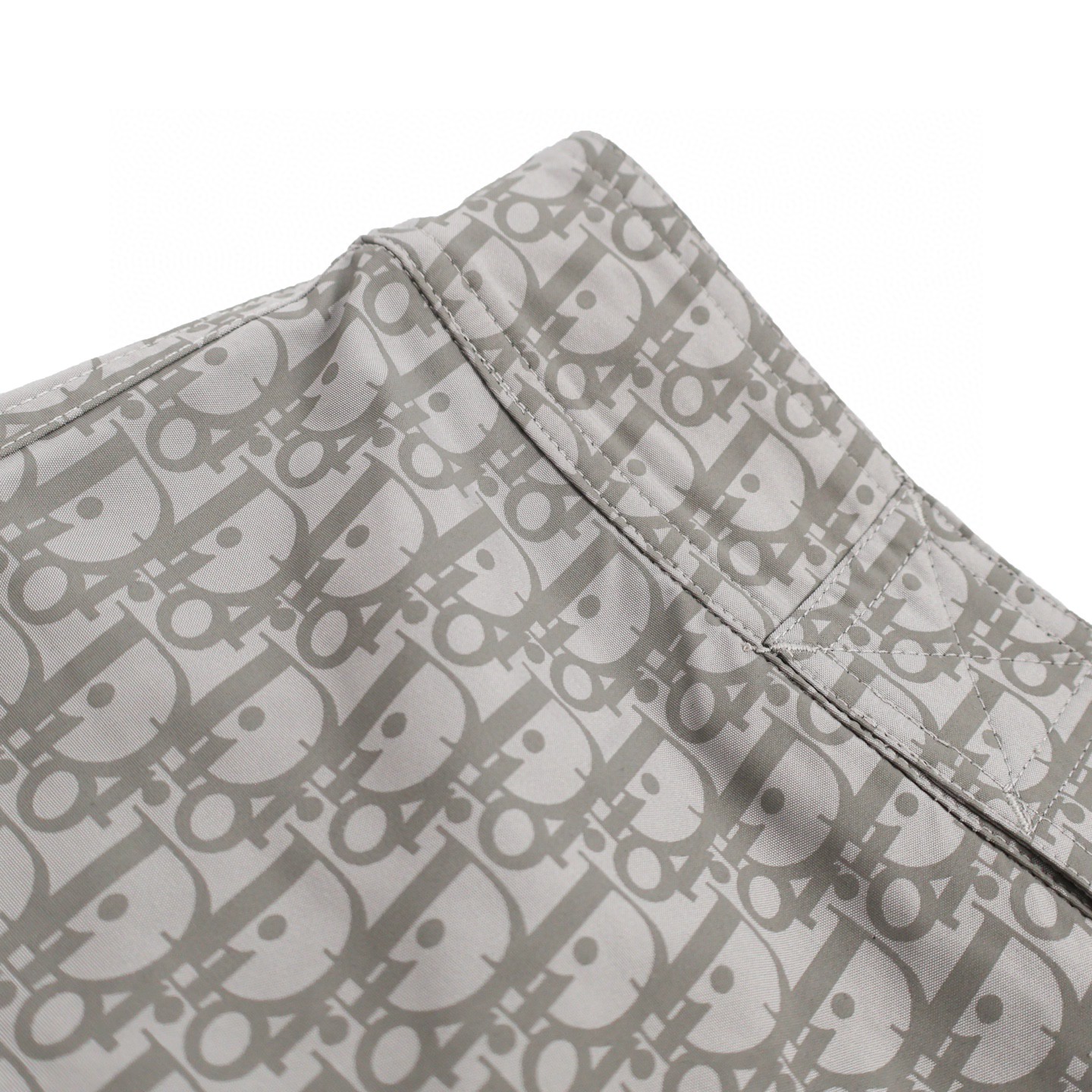 DIOR 迪奥 提花满印绑带工装裤 短裤 裤子 灰蓝色 灰色 A7 