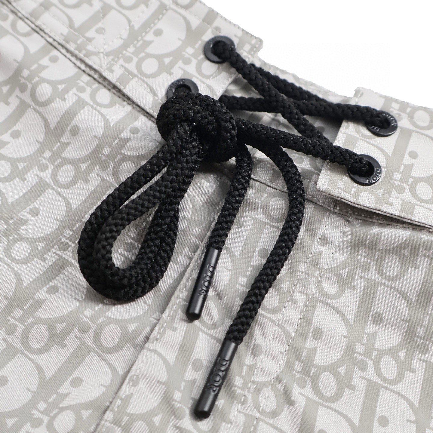 DIOR 迪奥 提花满印绑带工装裤 短裤 裤子 灰蓝色 灰色 A7 