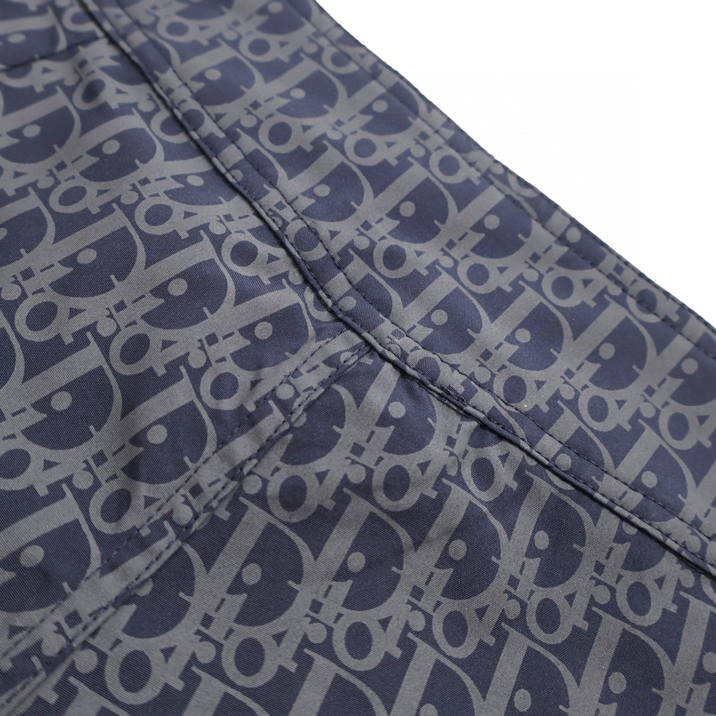 DIOR 迪奥 提花满印绑带工装裤 短裤 裤子 灰蓝色 灰色 A7 