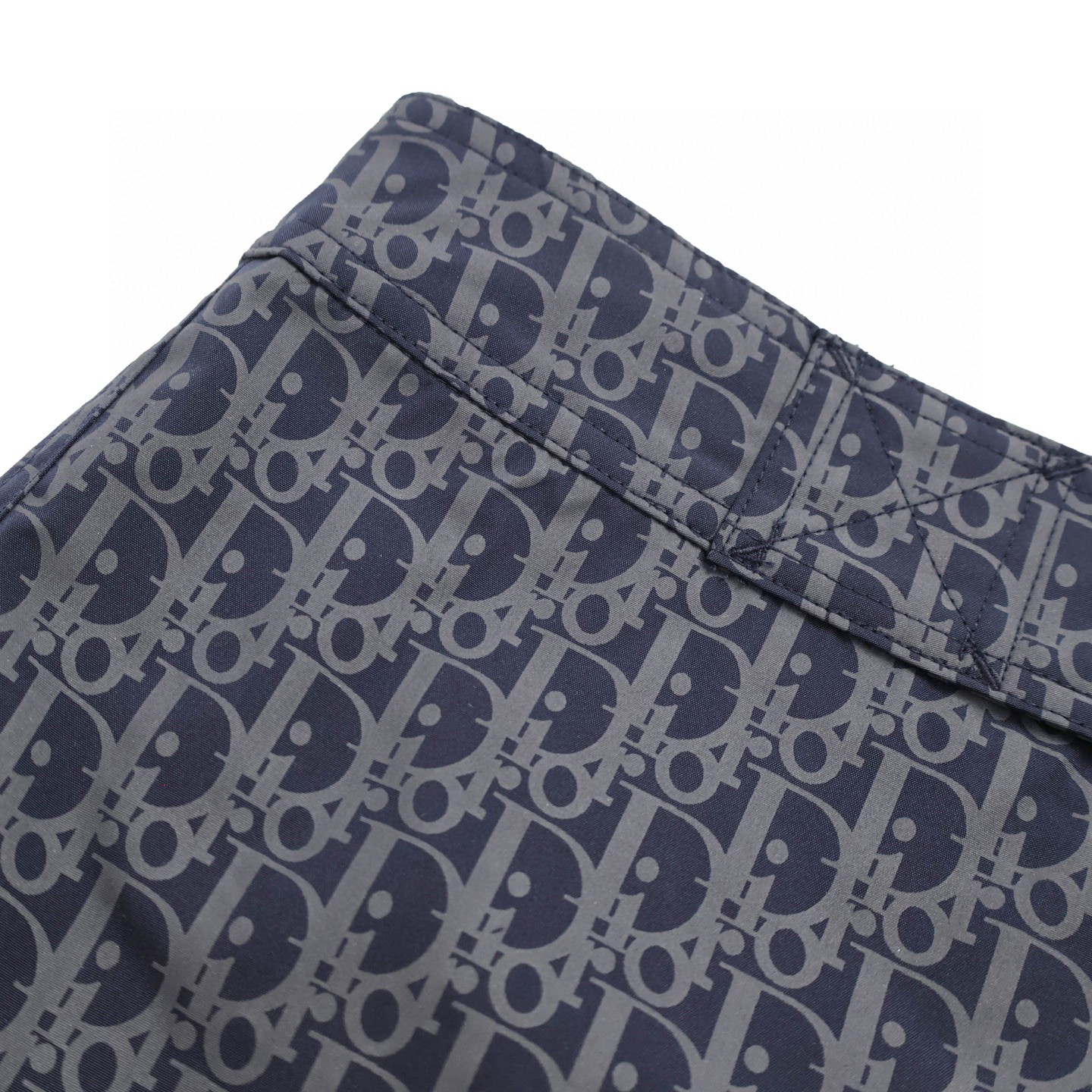 DIOR 迪奥 提花满印绑带工装裤 短裤 裤子 灰蓝色 灰色 A7 