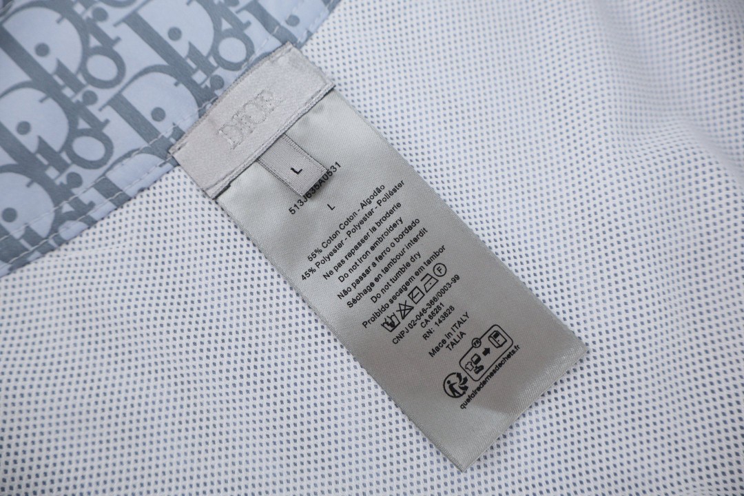 DIOR 迪奥 提花满印绑带工装裤 短裤 裤子 绿色 蓝色 A7 293B103CB041-C565