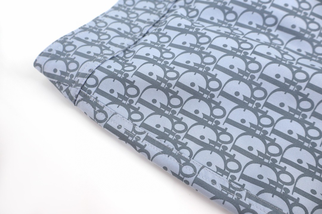 DIOR 迪奥 提花满印绑带工装裤 短裤 裤子 绿色 蓝色 A7 293B103CB041-C565