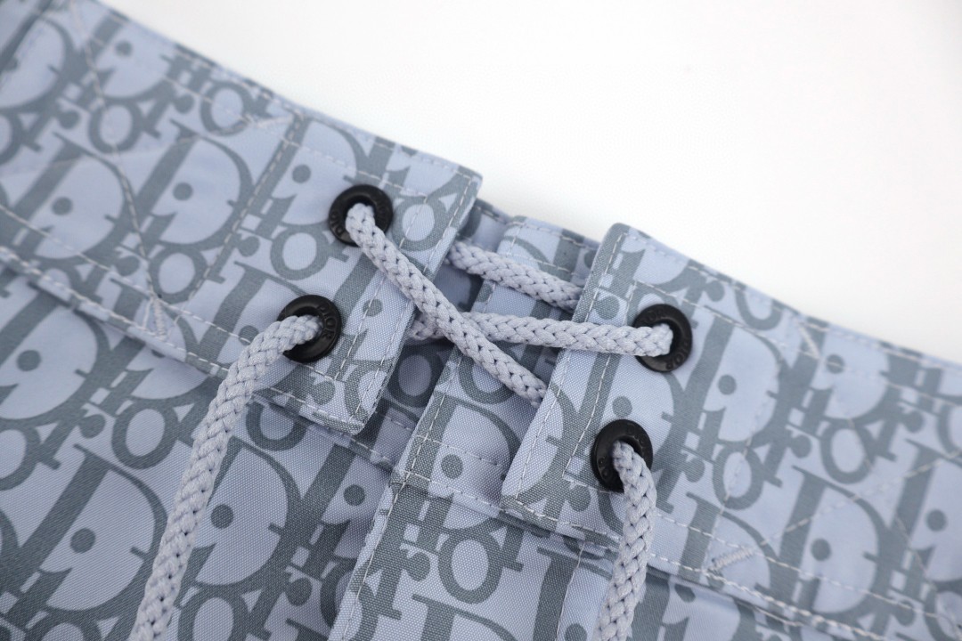 DIOR 迪奥 提花满印绑带工装裤 短裤 裤子 绿色 蓝色 A7 293B103CB041-C565