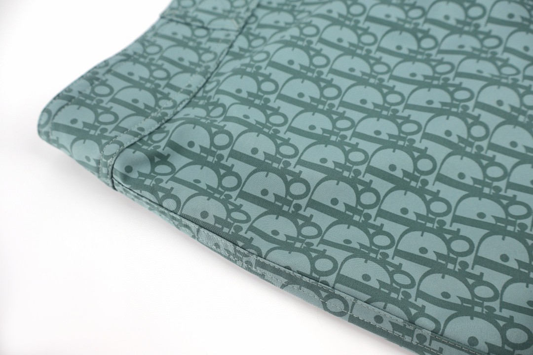 DIOR 迪奥 提花满印绑带工装裤 短裤 裤子 绿色 蓝色 A7 293B103CB041-C565