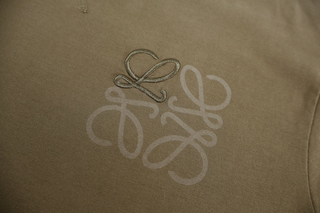 Loewe 罗意威 印袖圆领短袖 T恤 蓝色 卡其绿 A0 H526Y22XDF-5100