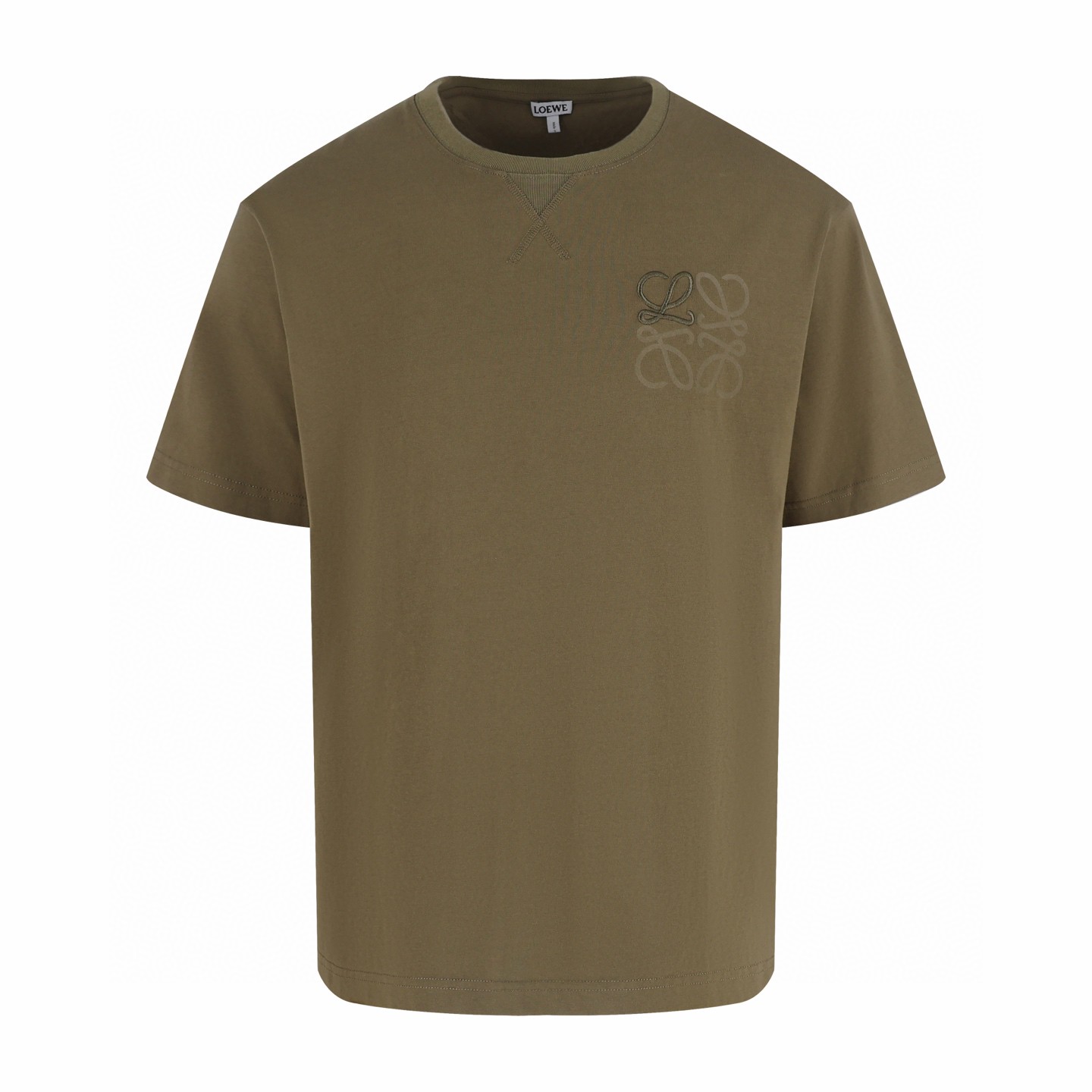 Loewe 罗意威 印袖圆领短袖 T恤 蓝色 卡其绿 A0 H526Y22XDF-5100