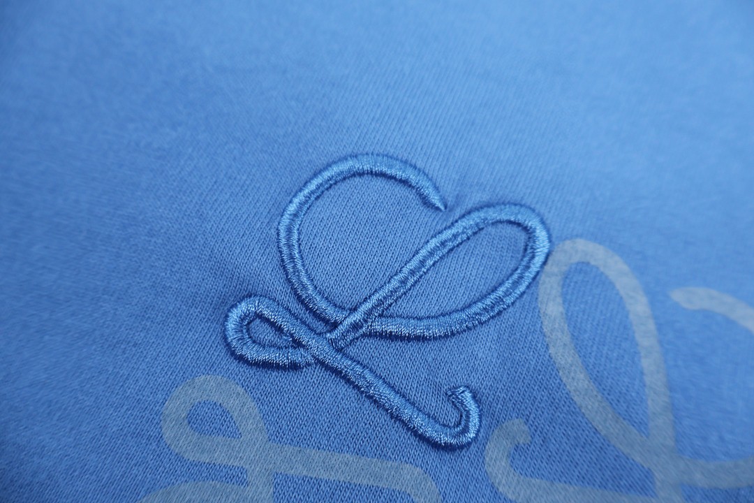 Loewe 罗意威 印袖圆领短袖 T恤 蓝色 卡其绿 A0 H526Y22XDF-5100