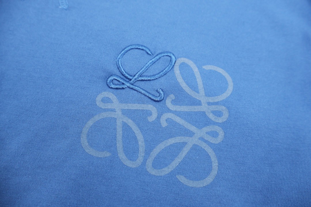 Loewe 罗意威 印袖圆领短袖 T恤 蓝色 卡其绿 A0 H526Y22XDF-5100