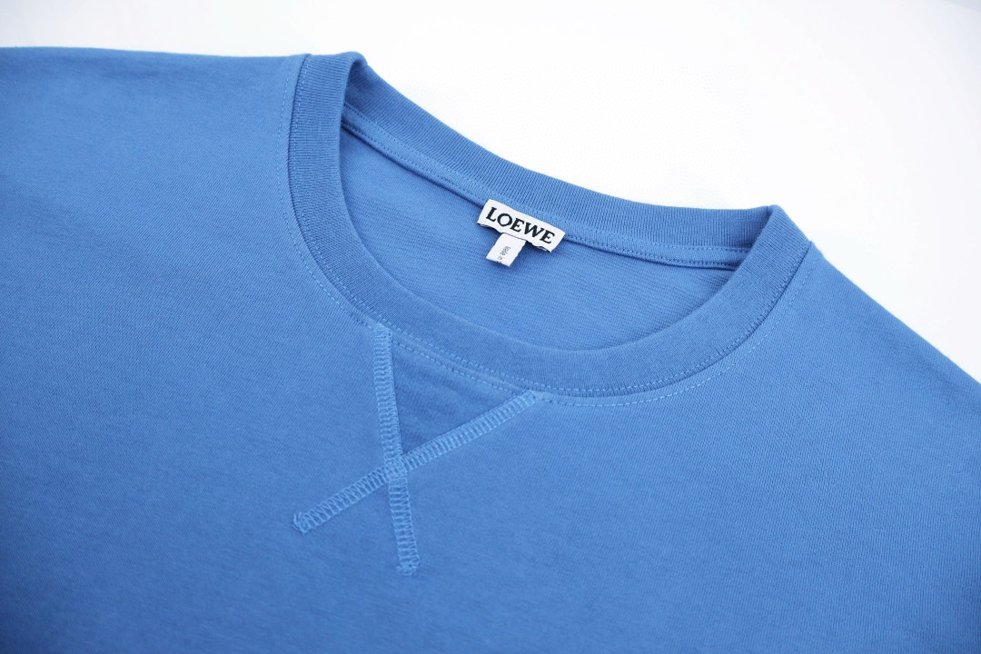 Loewe 罗意威 印袖圆领短袖 T恤 蓝色 卡其绿 A0 H526Y22XDF-5100