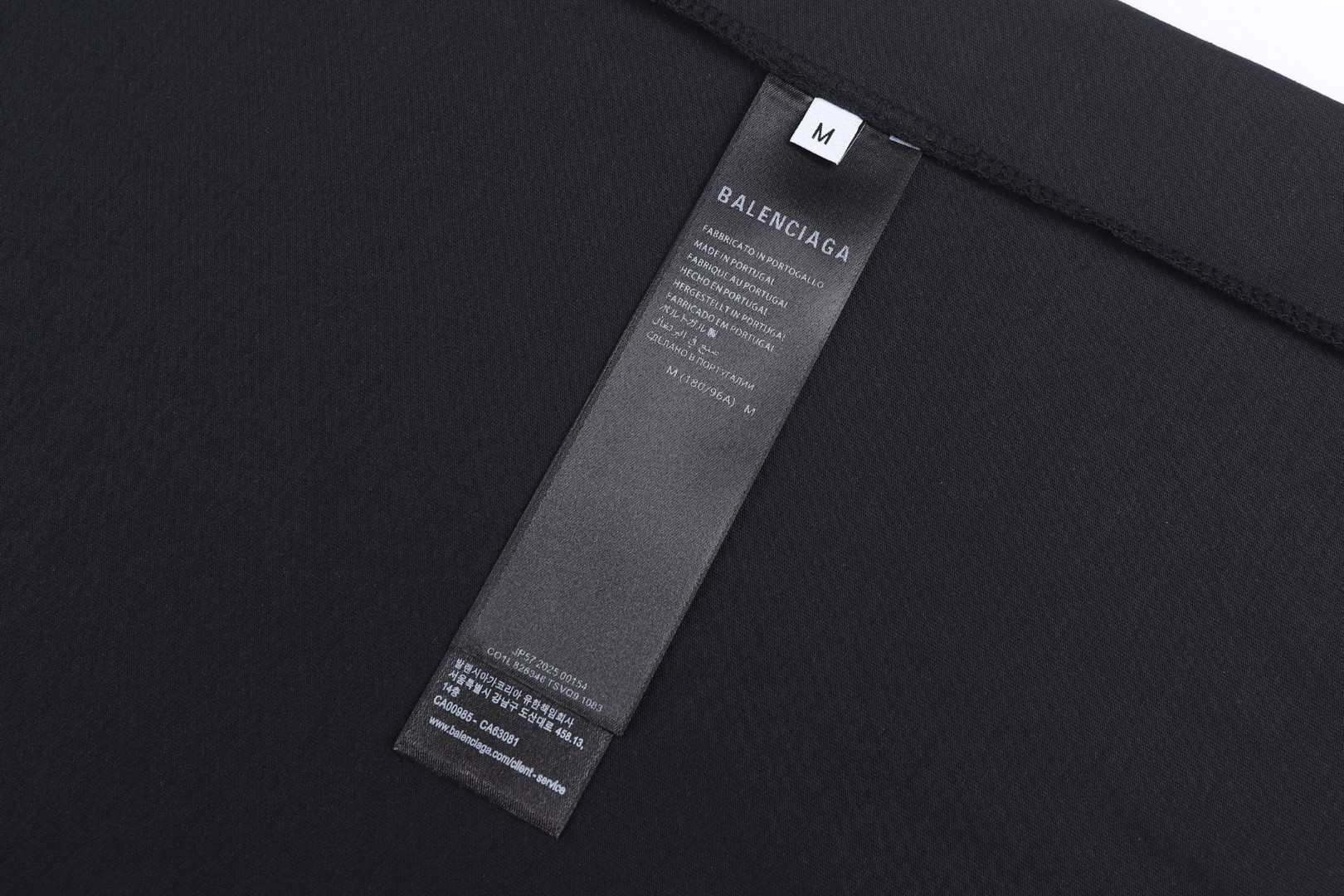 Balenciaga 巴黎世家 兰博基尼联名 印花圆领短袖 T恤 夏季 黑色 831305TSVQ91083