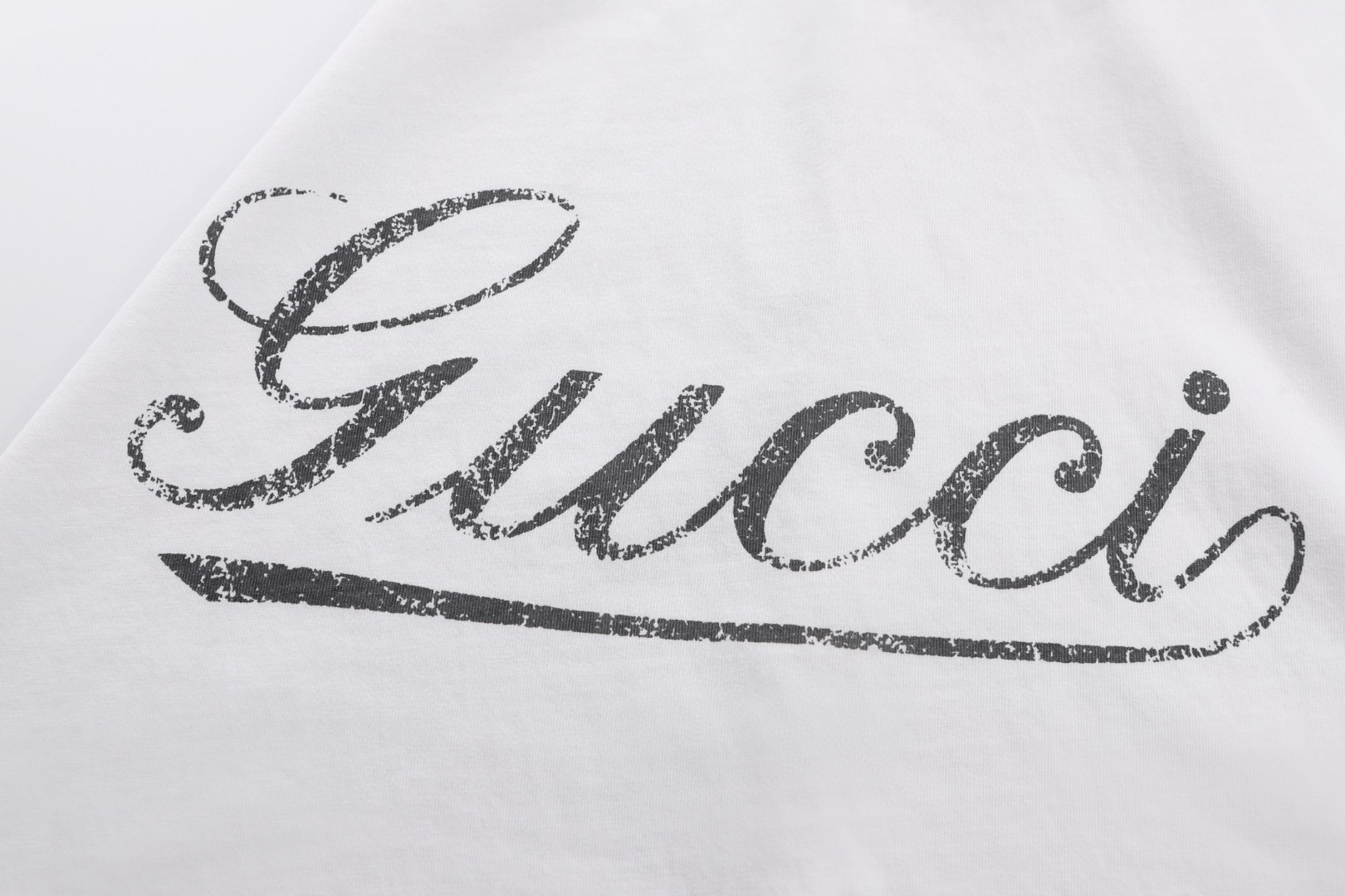 GUCCI 古驰 字母印花圆领短袖 T恤 夏季 男女同款 白色 A0 856477-XJHQM-9066