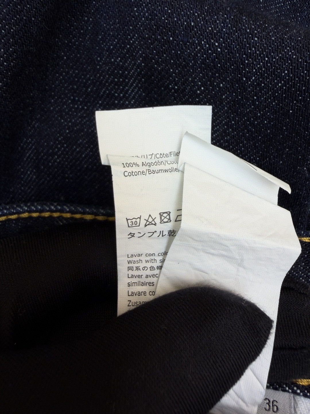 Loewe 罗意威 Anagram 锥形牛仔裤 长裤 裤子 弯刀裤 浅蓝色 深蓝色 B5 S359Y11XCM-6395