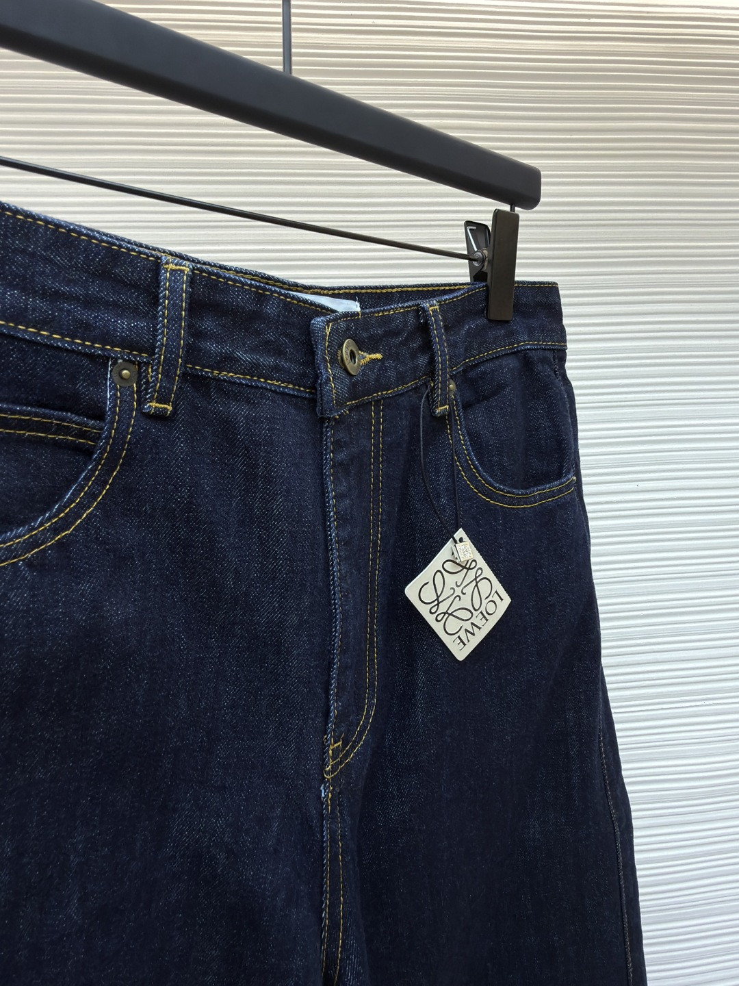 Loewe 罗意威 Anagram 锥形牛仔裤 长裤 裤子 弯刀裤 浅蓝色 深蓝色 B5 S359Y11XCM-6395