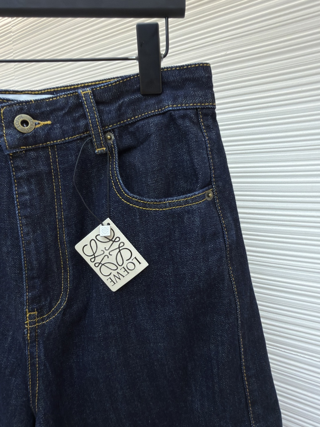 Loewe 罗意威 Anagram 锥形牛仔裤 长裤 裤子 弯刀裤 浅蓝色 深蓝色 B5 S359Y11XCM-6395